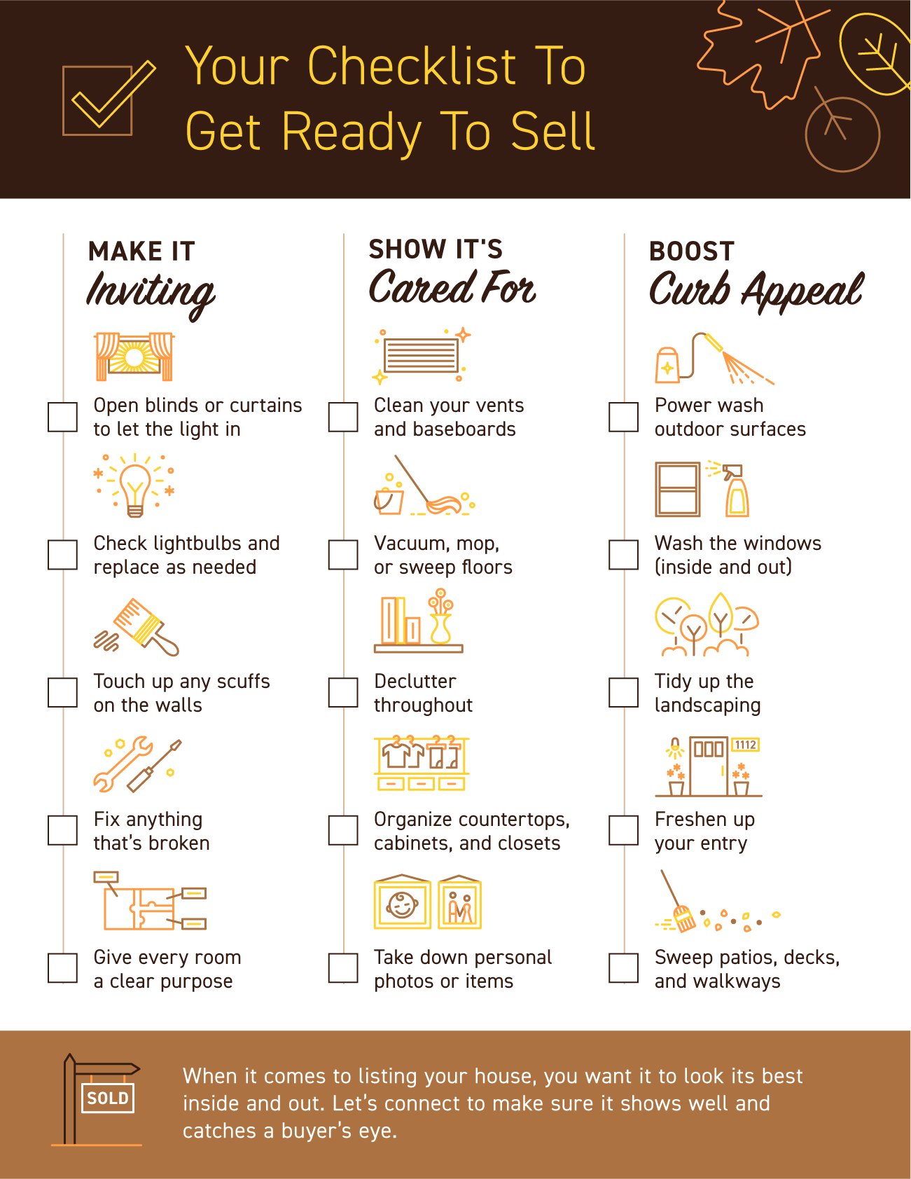 Your Checklist To Get Ready To Sell [INFOGRAPHIC] | Simplifying The Market